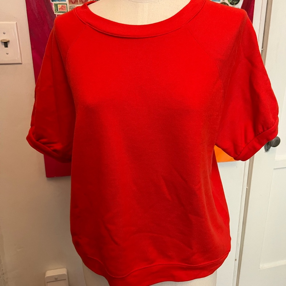 Madewell red sweatshirt size Small